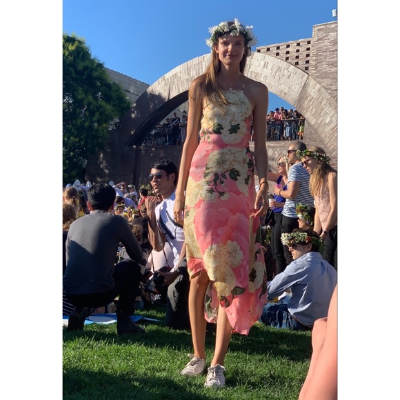 NWT Reformation Waverly Hanoi Pink Floral Dress 4 - Picture 9 of 9